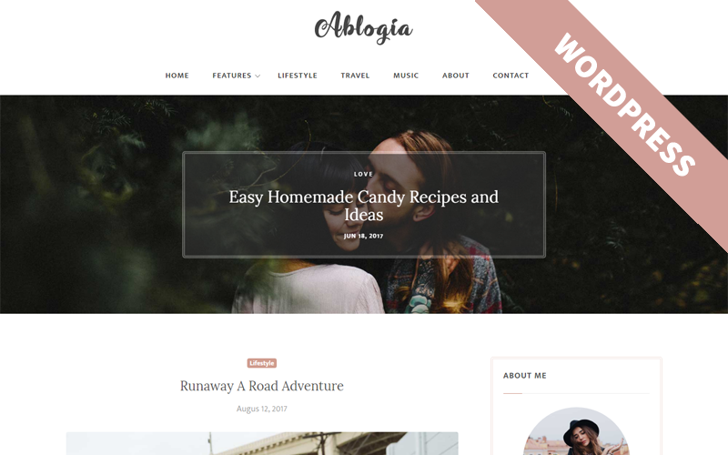 Ablogia - Persoonlijk blog WordPress-thema