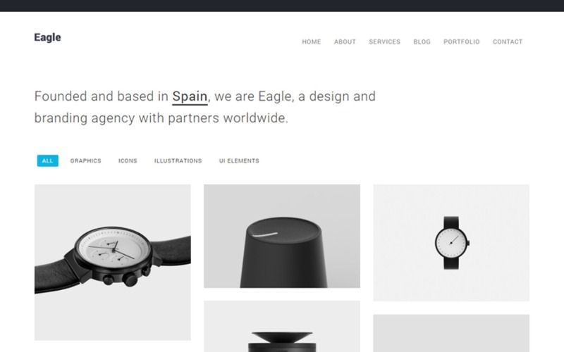 Eagle - Responzivní minimální WordPress motiv
