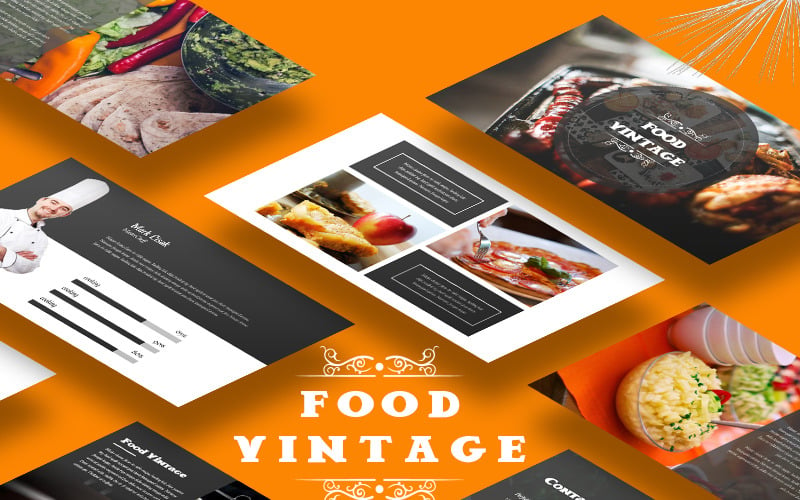 Food Vintage PowerPoint template