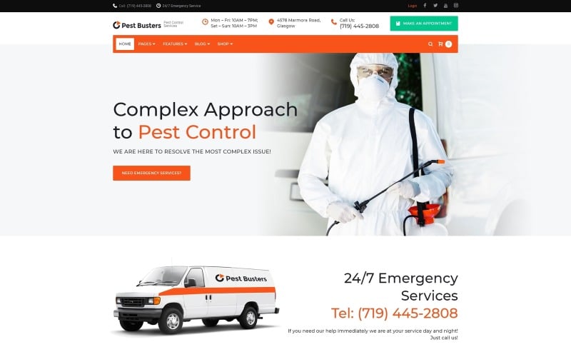 борьба с вредителями wordpress тема