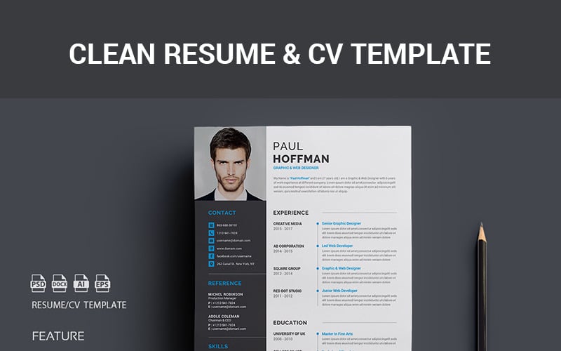 Resume/CV-Paul Hoffman Resume Template