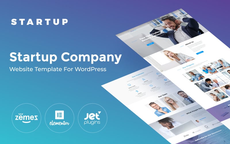 Startup - Motyw WordPress dla firm startowych