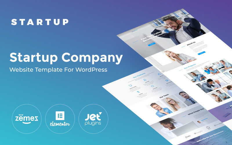 Startup - Tema WordPress para Startups de Negócios e Serviços Profissionais