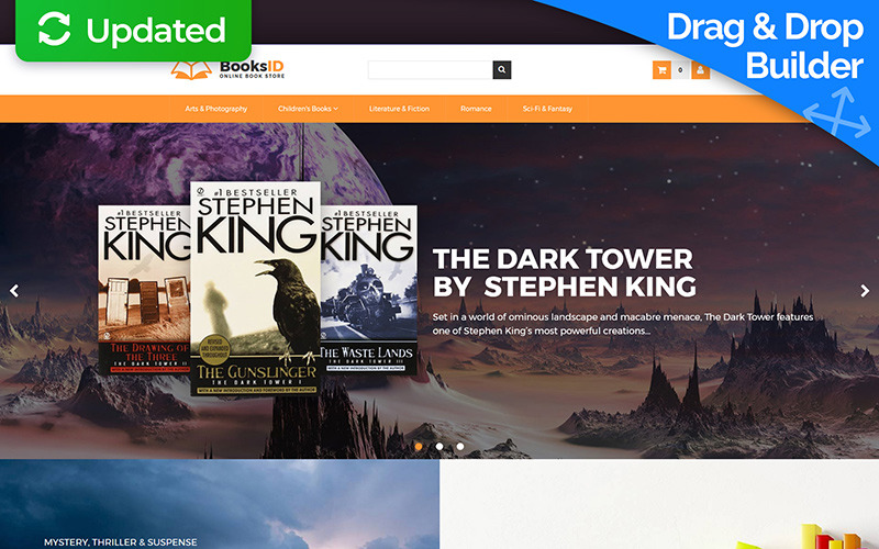 интернет-книжный магазин motocms ecommerce template