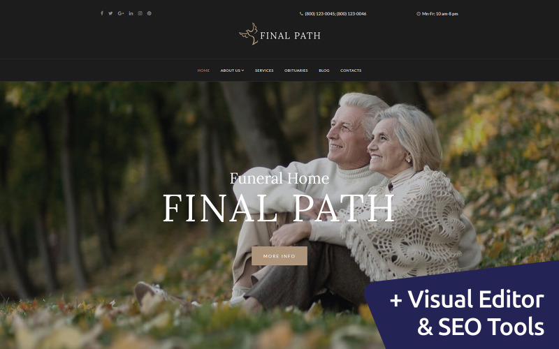 Final Path - Funeral Home Moto CMS 3 Mall