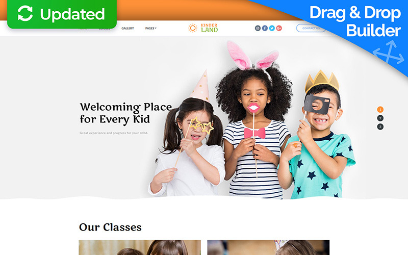 детский центр moto cms 3 шаблон