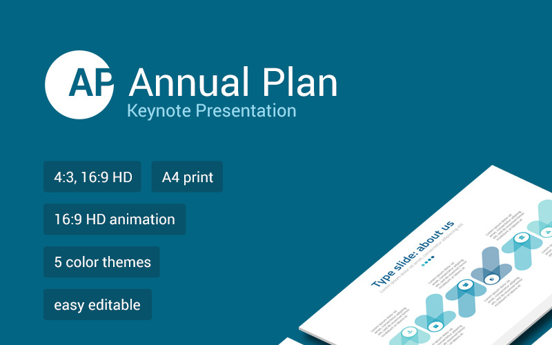 Plan annuel - Modèle Keynote