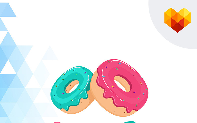 Download SweetTooth - шаблон логотипа магазина сладостей и вкусной выпечки / Sweet Tooth Logo template - Шаблон логотипа на тему графика 