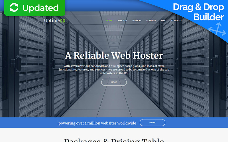 хостинг компания moto cms 3 шаблон