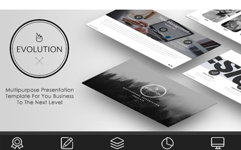EVOLUCIÓN - Plantilla de PowerPoint multipropósito
