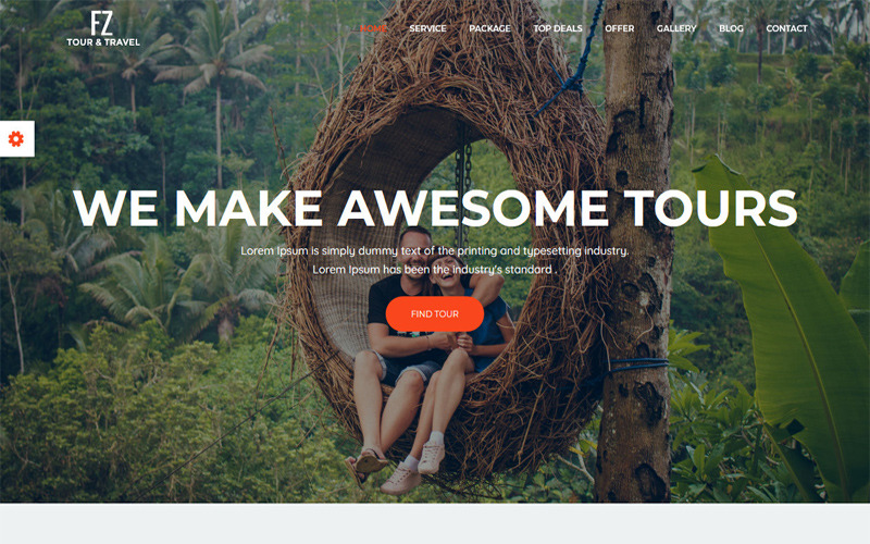 FZ - Modello di sito Web Bootstrap per agenzia di viaggi e viaggi