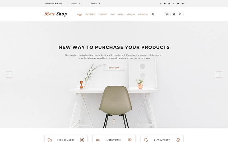 Max shop - WooCommerce-thema
