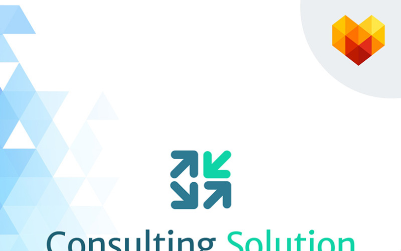 Шаблон логотипу для консультаційних рішень