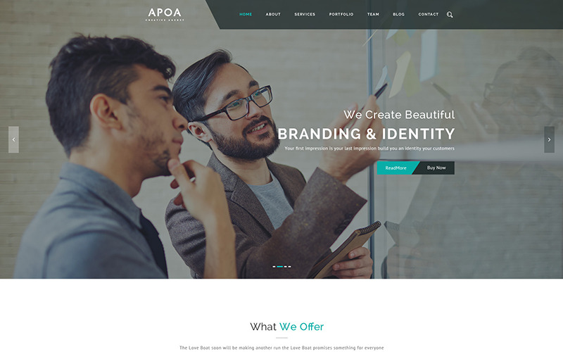 Apoa - ділова WordPress тема