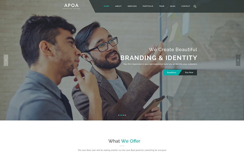 Apoa - Obchodní WordPress motiv