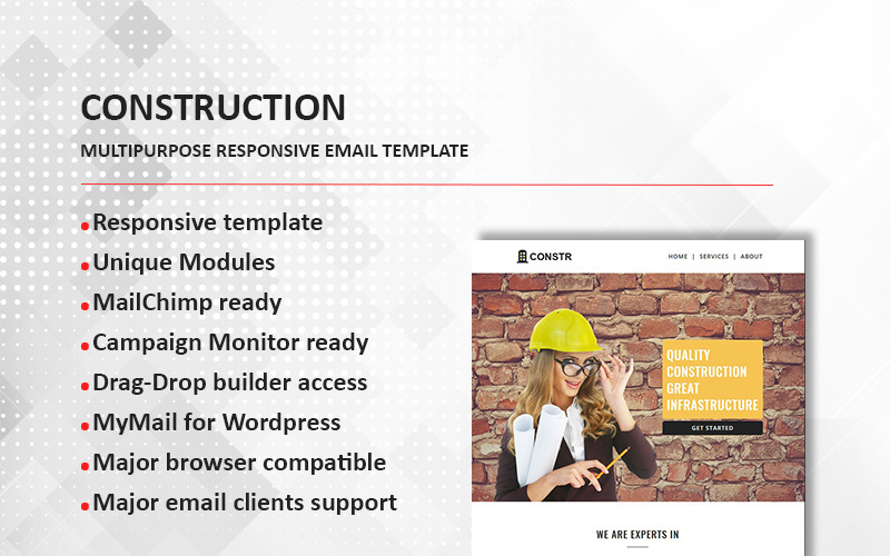 универсальный адаптивный шаблон информационного бюллетеня