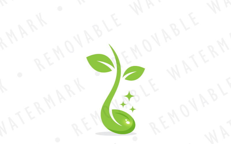 Doğal Çare Logo Şablonu