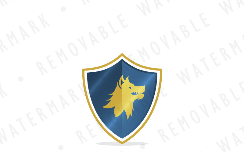 Download Шаблон логотипа "Wild Wolf Escutcheon Logo Template" / Wild Wolf Escutcheon Logo Template - Шаблон логотипа на тему графика security dog protection shield furious royal wild luxury defense medieval coat arms savage wolf ferocious fierce escutcheon logo design template