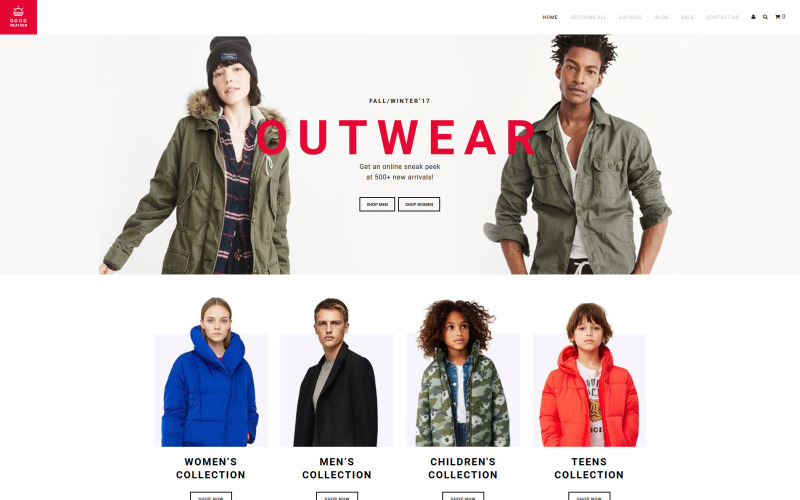 GoodWeather - Tema Shopify de ropa para exteriores