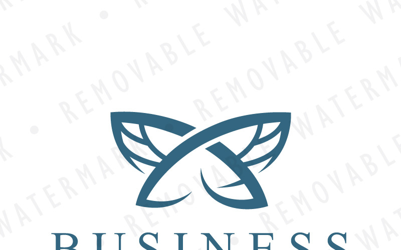 Download Шаблон логотипа "Monarch Butterfly Logo Template" / Monarch Butterfly Logo Template - Шаблон логотипа на тему графика simple minimalistic beauty fly soft cross butterfly abstract beautiful wing needle knot delicate interlaced monarch fragile effortless logo design template