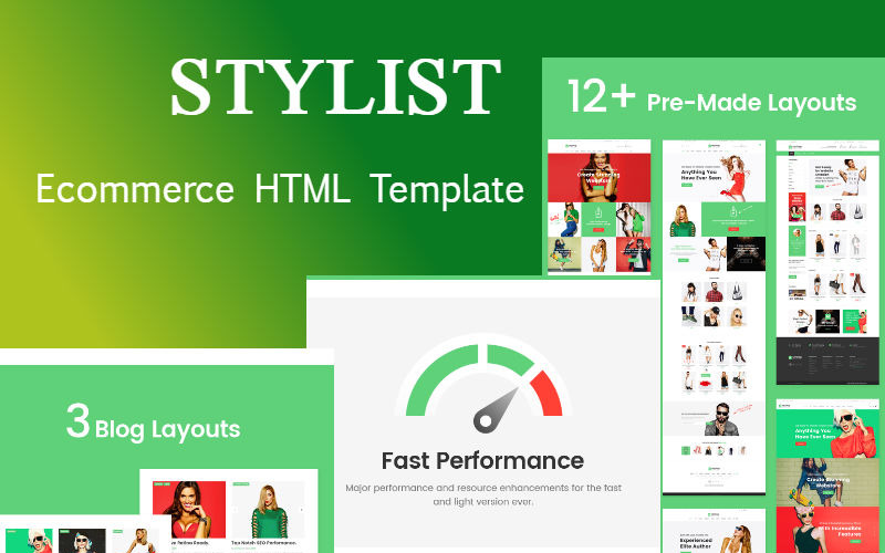 Stilista | Modello di sito Web HTML reattivo per l'eCommerce