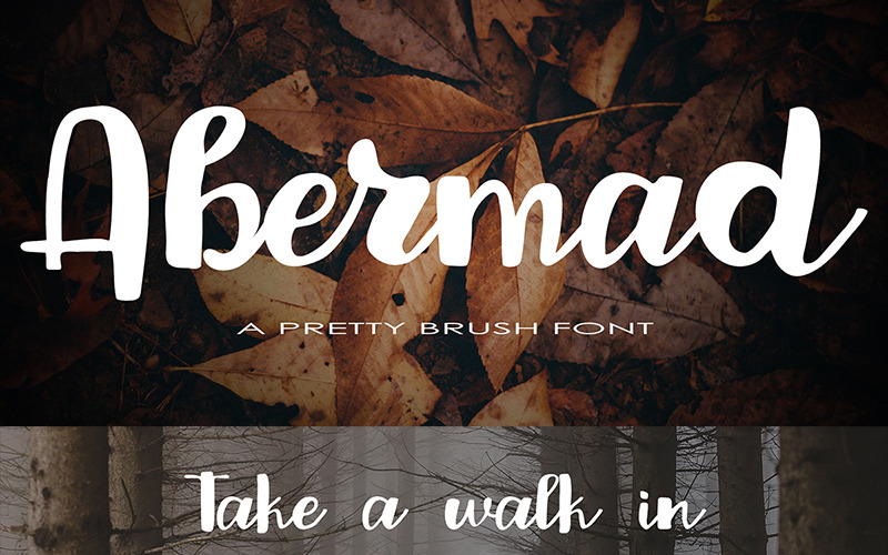 Download Шрифт "Abermad - Brush Font" / Abermad - Brush Font - Шрифт на тему графика font brush calligraphy hand lettering script pen ligatures handwritten webfont web ink modern elegant lettered made trendy