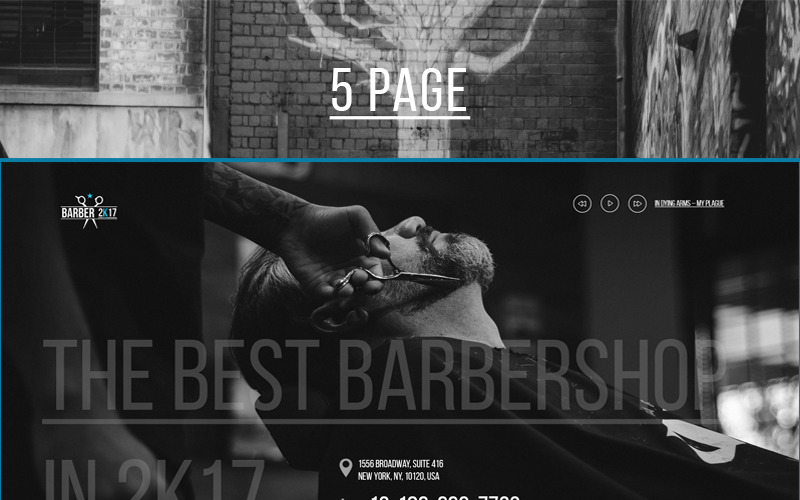 Download PSD шаблон "BarberShop PSD Template" / BarberShop PSD Template - PSD шаблон на тему дизайн и фотография business barbershop psd beauty fashion design barber webdesign template bootstrap