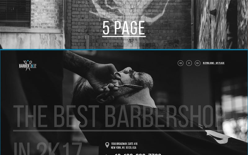 BarberShop PSD-Vorlage