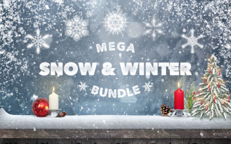 Elementi dell'interfaccia utente Mega Snow e Winter Bundle