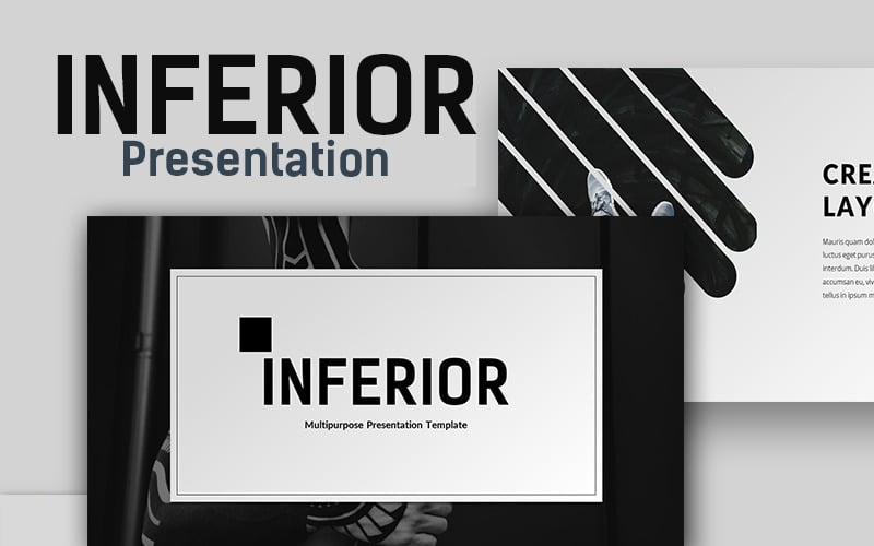 Inferior Creative Presentation PowerPoint template
