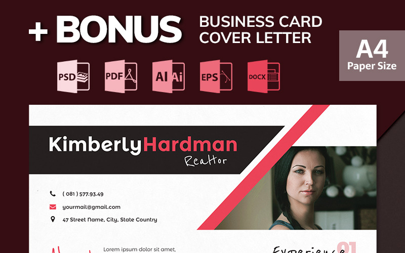 Kimberly Hardman - Modèle de CV d'agent immobilier