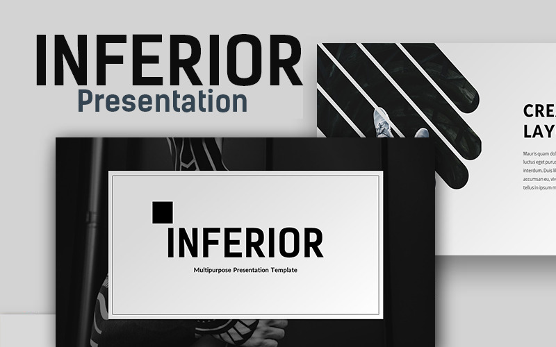 Nižší kreativní prezentace PowerPoint šablony