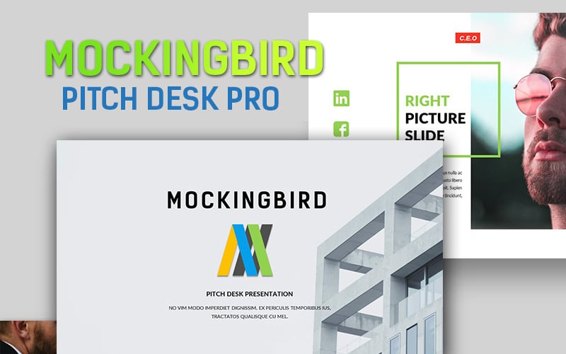 Spottdrossel Pitch Desk Pro PowerPoint-Vorlage