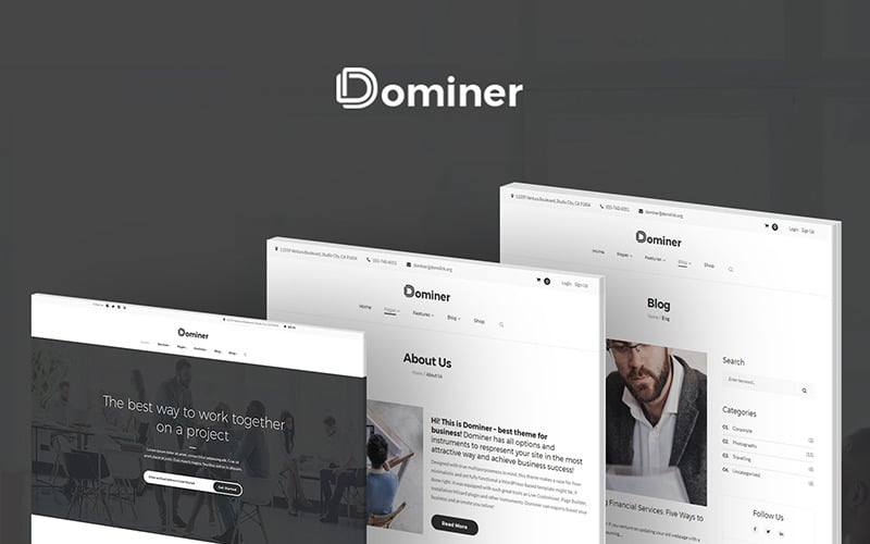 Tema WordPress de Dominer Business & Services