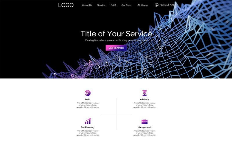 Download PSD шаблон "Consulting/Service PSD Template" / Consulting/Service PSD Template - PSD шаблон на тему адвокат consulting service template psd