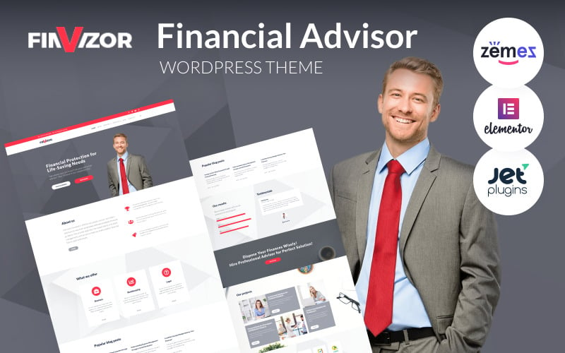 FinVizor - WordPress тема для фінансового радника