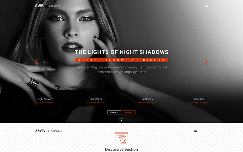 Download PSD шаблон "Light Shade PSD Template" / Light Shade PSD Template - Адаптивный PSD шаблон на тему красота #clean #dark #business #model #fantastic #classy #luxury #black #flat #ux #red #stunning #bootstrap #wordpress #impressive #talisman #charm #columnbased #responsive red