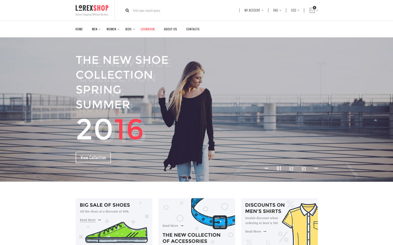 шаблон lorex opencart