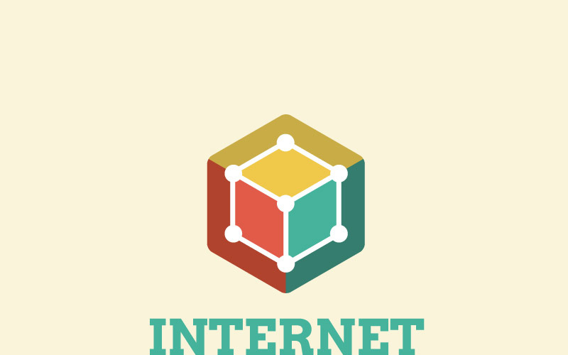 Modèle de logo Internet des objets