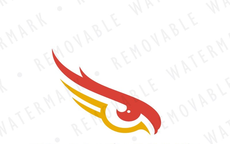 Modelo de logotipo abstrato Eagle Eye