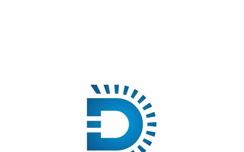 Шаблон логотипа Diod Led