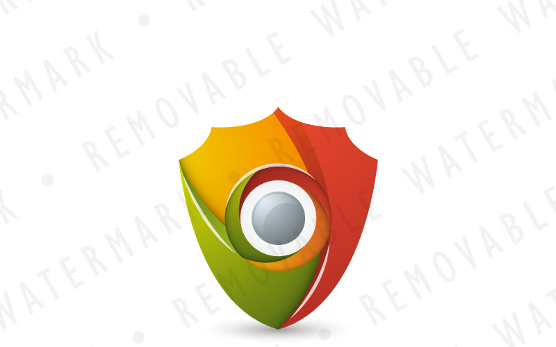 Download Шаблон логотипа "Shutter Shield Logo Template" / Shutter Shield Logo Template - Шаблон логотипа на тему графика security energy safe globe protection global shield power abstract sphere core defense force source geo shutter eye logo design template