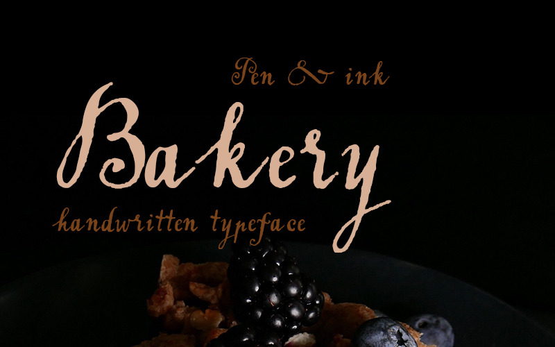 Download Шрифт "Bakery Font" / Bakery Font - Шрифт на тему графика font handmade typeface cyrillic latin russian ukrainian capital small belorussian handwritten hand lettered pen ink mobile web postcard poster magazine