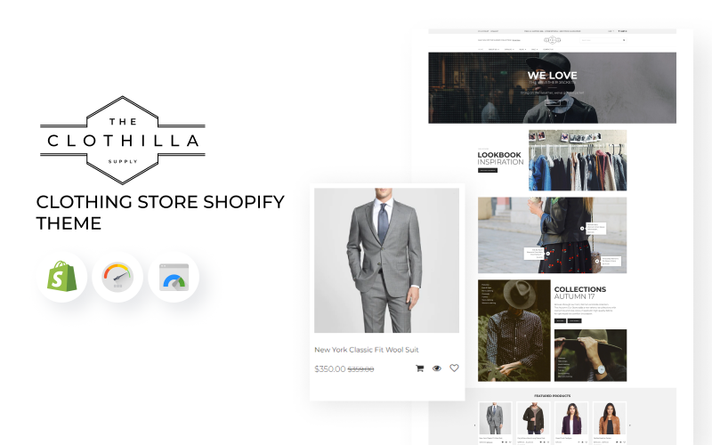 Clothilla - Магазин одежды Shopify Тема
