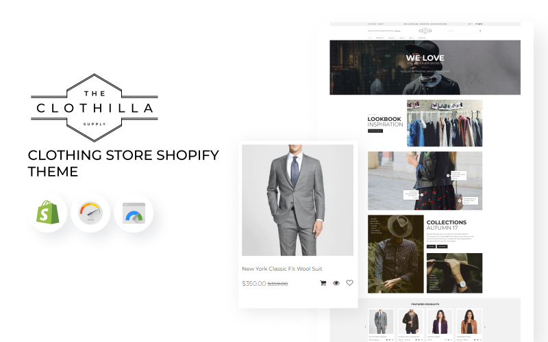 Clothilla - Shopify-tema för klädbutik
