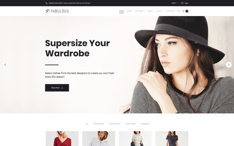 Fabuloso - Tema WooCommerce para tienda de moda