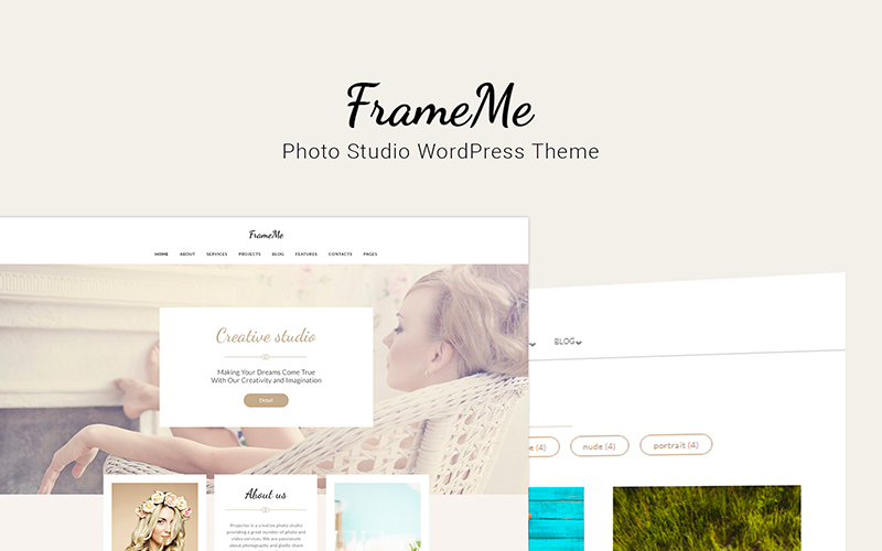 FrameMe - Fotografie Studio WordPress-thema