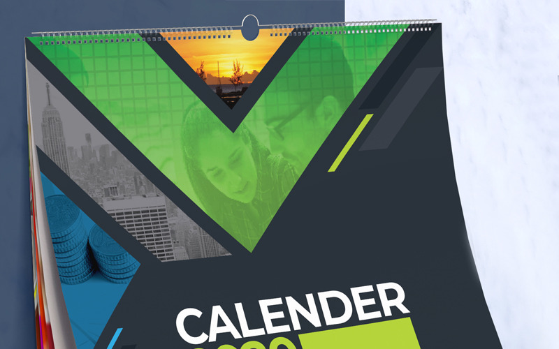 2020 nástěnný a stolní kalendář / plánovač designu
