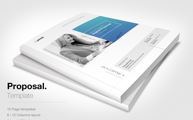 Download Фирменный стиль "Agency Corporate Business Proposal - Corporate Identity Template" / Agency Corporate Business Proposal - Corporate Identity Template - Фирменный стиль на тему графика minimal simple powerpoint templates keynote proposal template brochure best creative proposal business company branding plan target market social media pitch