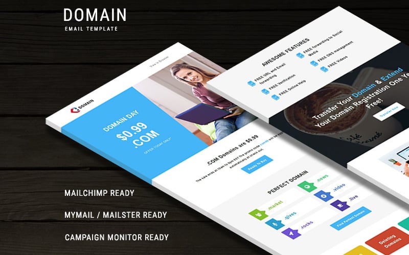 шаблон информационного бюллетеня домена